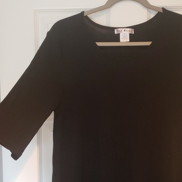 Black t-shirt dress - Picture 2 of 3